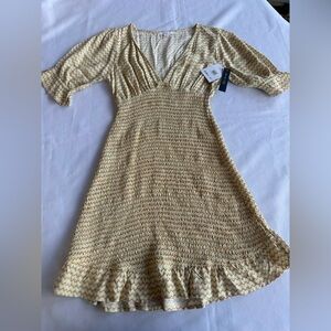 NWT O'Neill Yellow Colorful Dress Size XS